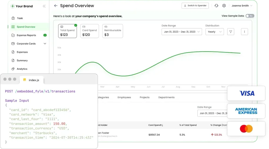 Fyle's customizable white label expense management software for any business requirements