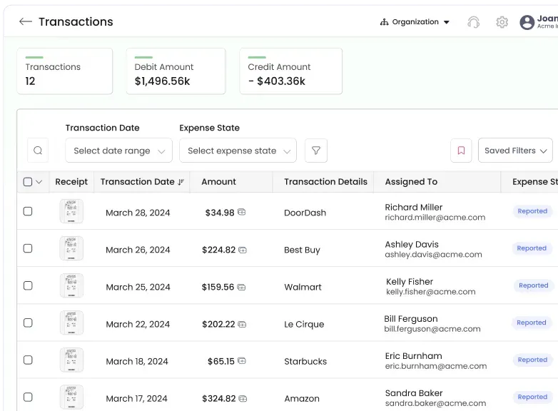 Easy credit card reconciliation