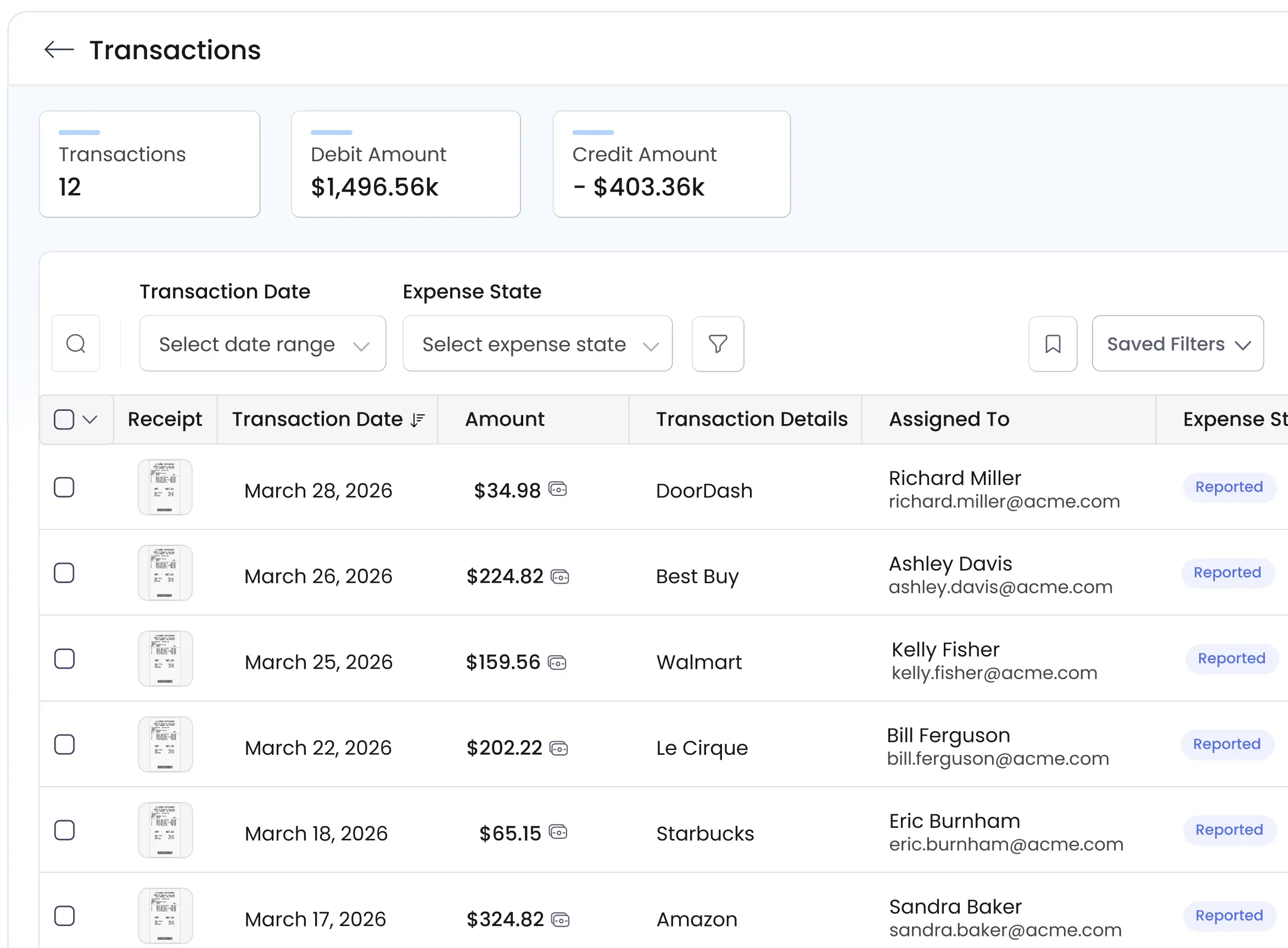 Easy credit card reconciliation