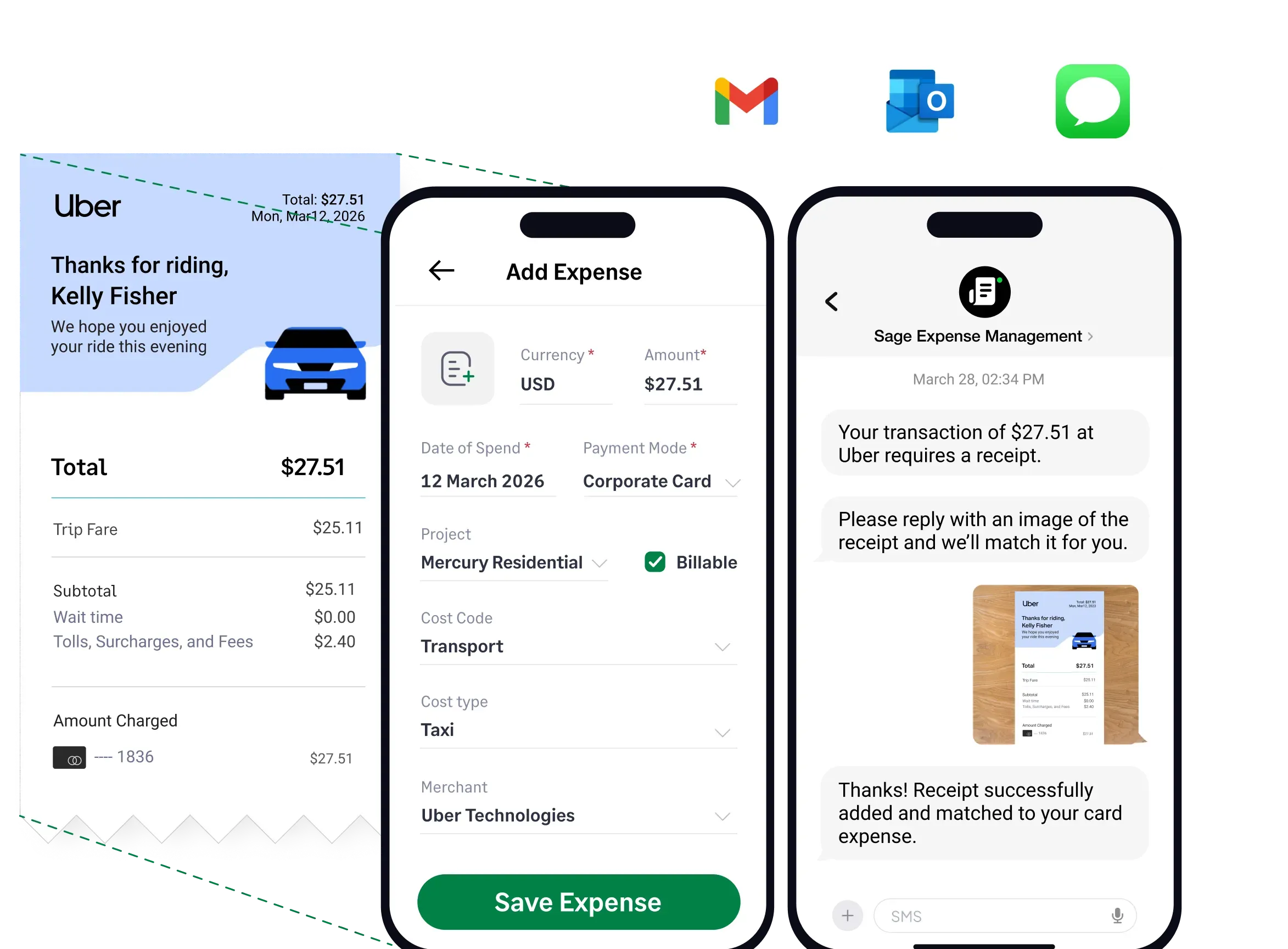 On-the-go expense tracking
